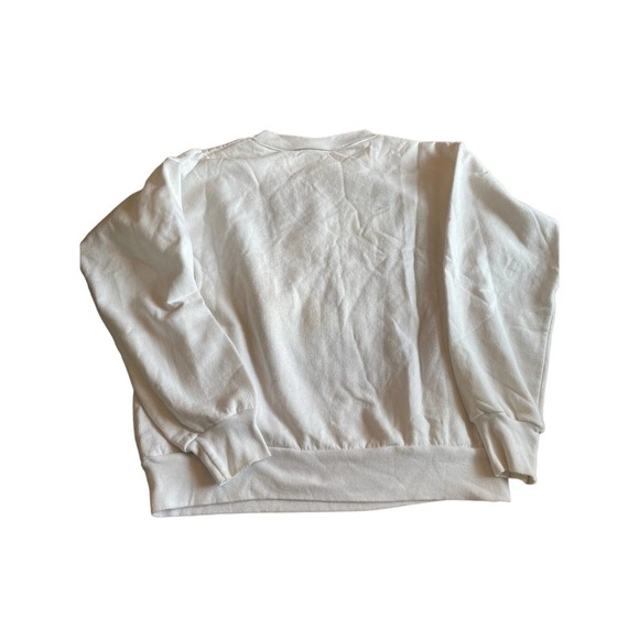 Vintage Turtle Bay Snow Deer Trees Nature Ribbon Sweatshirt Medium - Picture 7 of 11